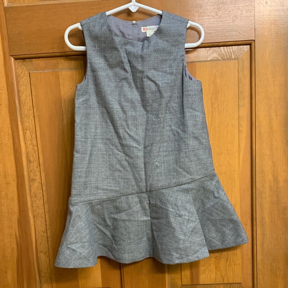 Crewcuts Girls Gray Sleeveless Peplum Dress
